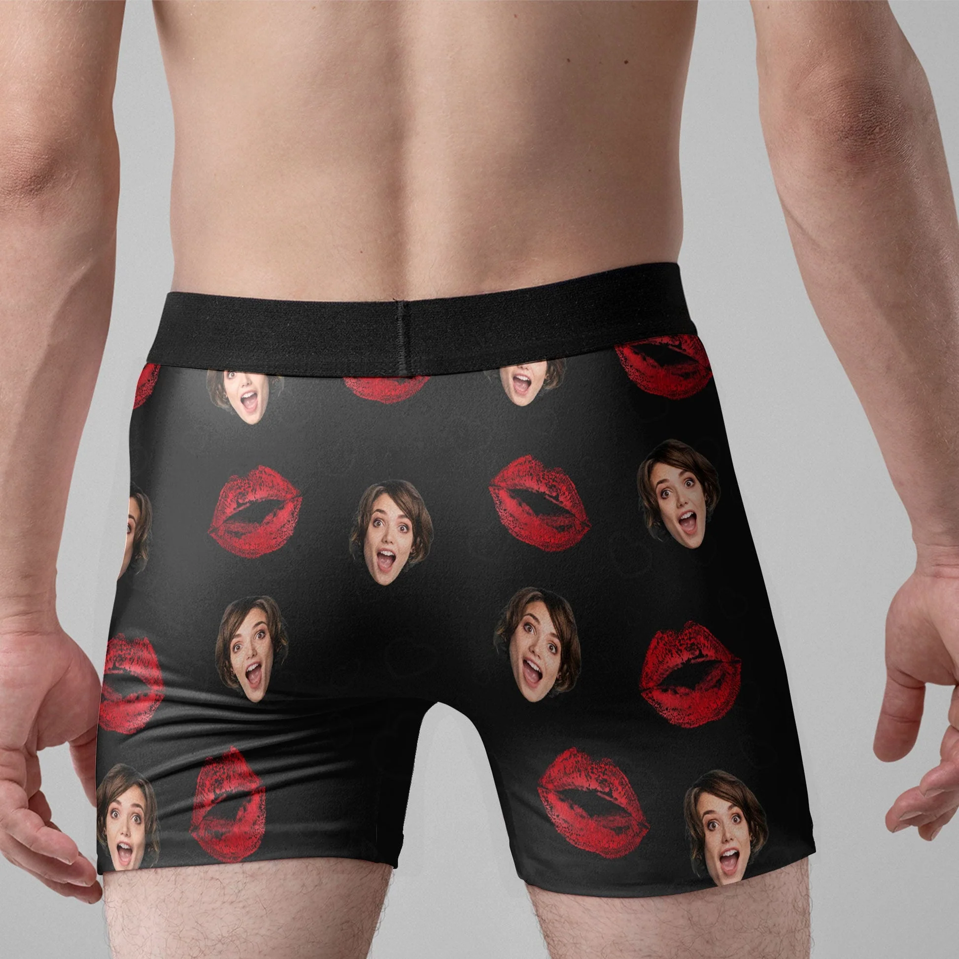 Custom Photo Only Wife Can Play With My Balls - Gift For Boyfriend, Husband, Anniversary - Funny Personalized Custom Boxer Briefs, Men's Boxers - Image 3