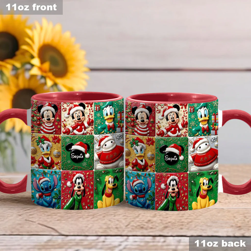 MkMo Magic Mouse In Christmas - Personalized Accent Mug - Gift For Fan Movies HH01 - Image 3