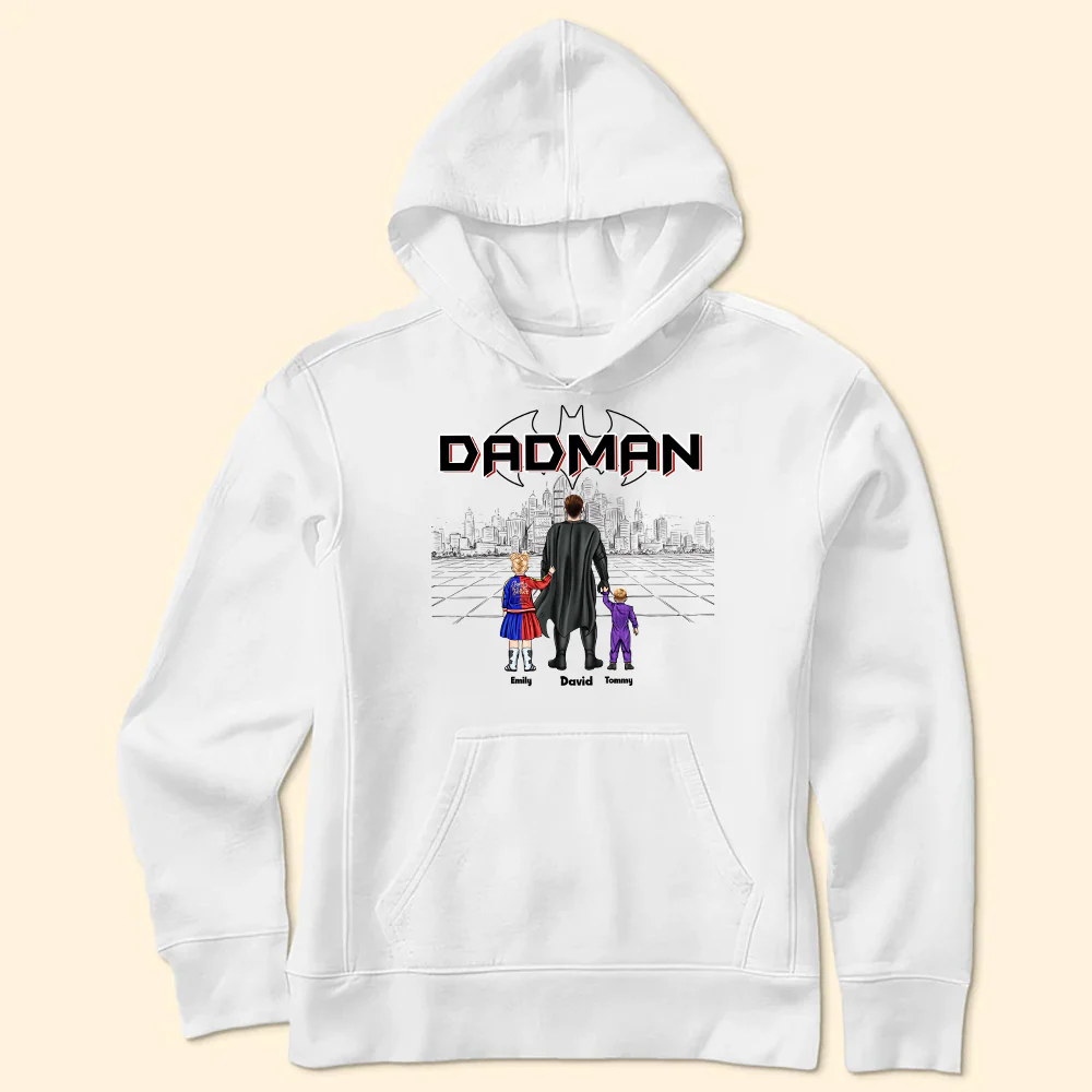 My Father My Superhero Dadman Version - Gift For Father's Day - Personalized TShirt - Image 5