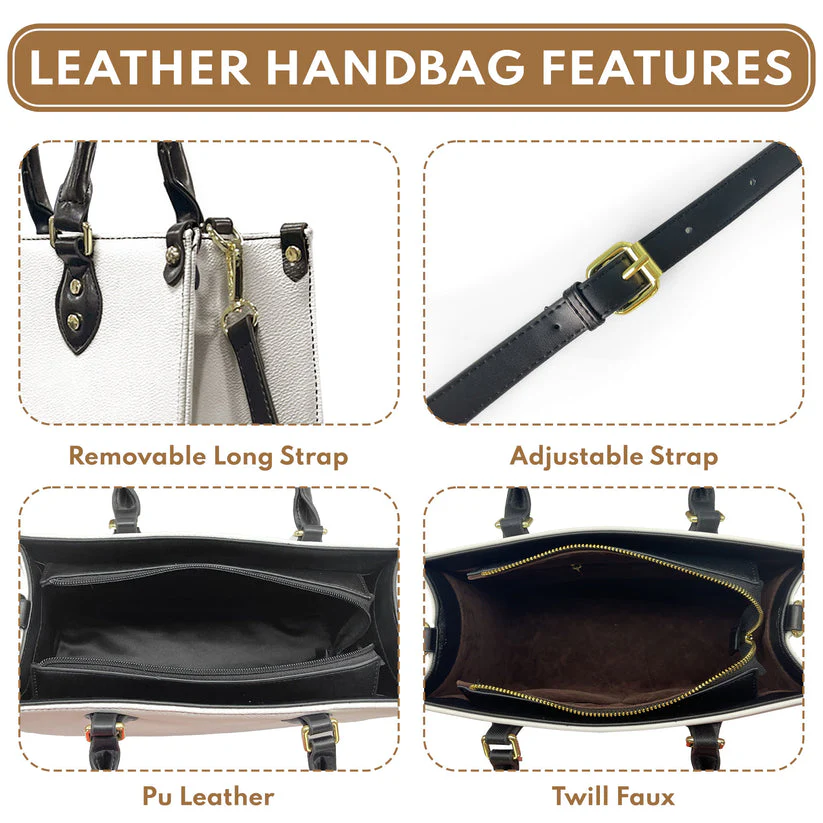 God Says I Am - Thoughtful Gift For Christians - Personalized Leather Handbag With Handle - AT4080970 - Image 5